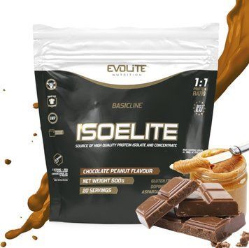 Протеин Evolite Nutrition Iso Elite 500г шоколадно-арахисовая паста 22162-06 фото