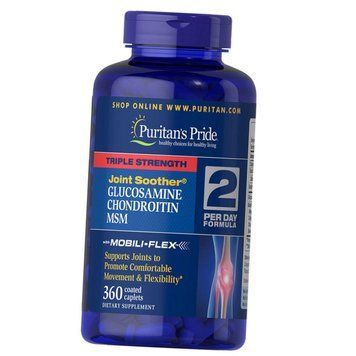 Puritan's Pride Triple Strength Glucosamine Chondroitin with MSM 360 таблеток 11431 фото