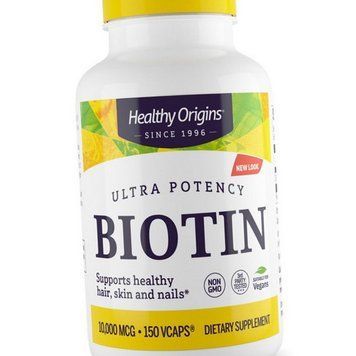 Біотин Healthy Origins Biotin 10000 mcg 150 вег капсул Вітамін B7 19188 фото