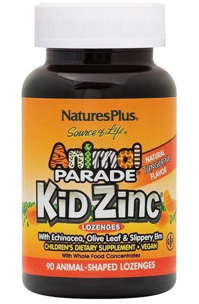 Цинк для детей Natures Plus Animal Parade Kid Zinc 90 жевательных таблеток 20626 фото