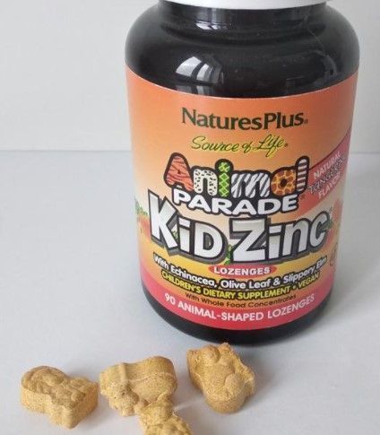 Цинк для детей Natures Plus Animal Parade Kid Zinc 90 жевательных таблеток 20626 фото