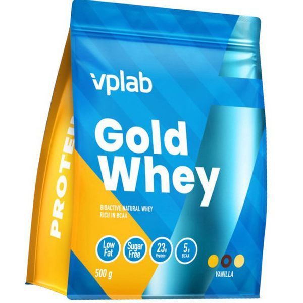 Концентрат сироваткового протеїну (білка) VP Lab Whey Gold 500 гр ваніль 20600 фото