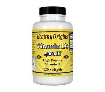 Вітамін Д Healthy Origins Vitamin D3 2000 IU 120 капс 18836 фото