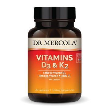 Вітаміни Dr. Mercola Вітамін Д3 К2 Vitamins D3 & K2 30 капс 2956573218 фото