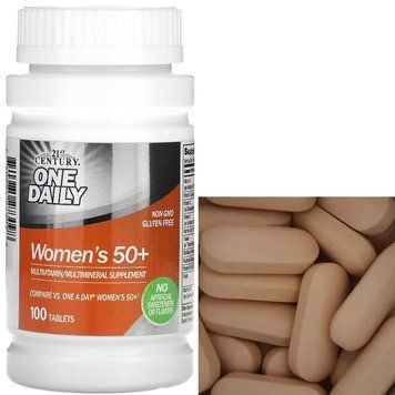 Мультивитамины для женщин 21st Century One Daily Multivitamin for Women`s 50+100 таблеток 11222 фото
