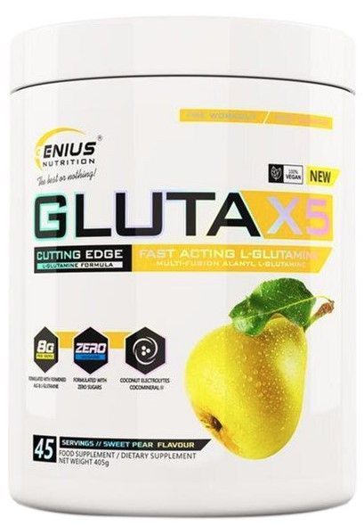 L-глютамин в порошке Genius Nutrition GLUTAX5 405 грамм 20539 фото