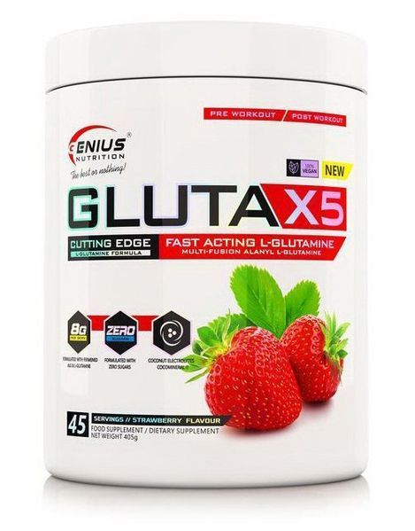 L-глютамин в порошке Genius Nutrition GLUTAX5 405 грамм 20539 фото