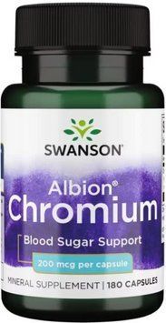 Хром Swanson Chelated Chromium 200mcg 180 капс 2956573157 фото