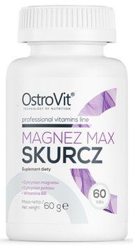 Магний калий Б6 OstroVit Magnez Max Skurcz 60 таблеток 10095 фото