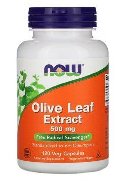 Екстракт з листя оливкового дерева NOW Olive Leaf Extract 500 mg 120 вег капс 19005 фото