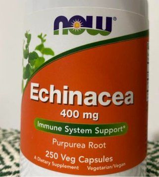 Экстракт эхинацеи NOW Foods Echinacea 400 mg 250 капсул 8233 фото