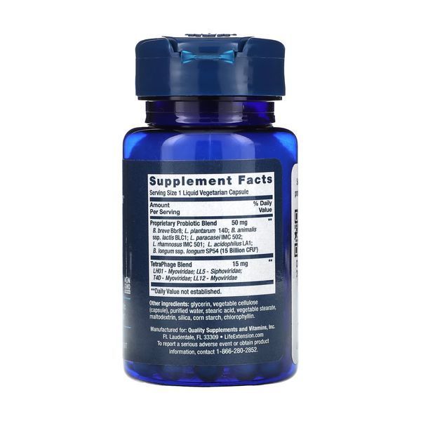 Пробіотик Life Extension LE FLORASSIST&reg; GI with Phage Technology 30 08 капс (До 08.26) 2956581502 фото
